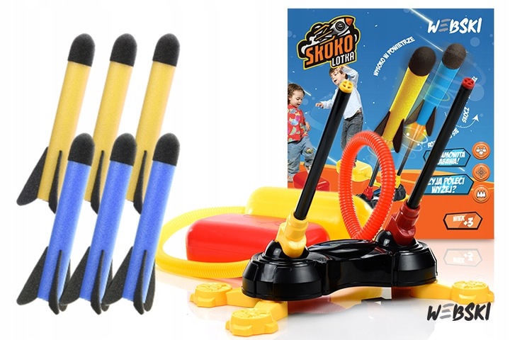 NAJLEPSZY PREZENT NA ŚWIĘTA DLA 5 6 7 8 9 10 LATKA Wyrzutnia RAKIET zestaw