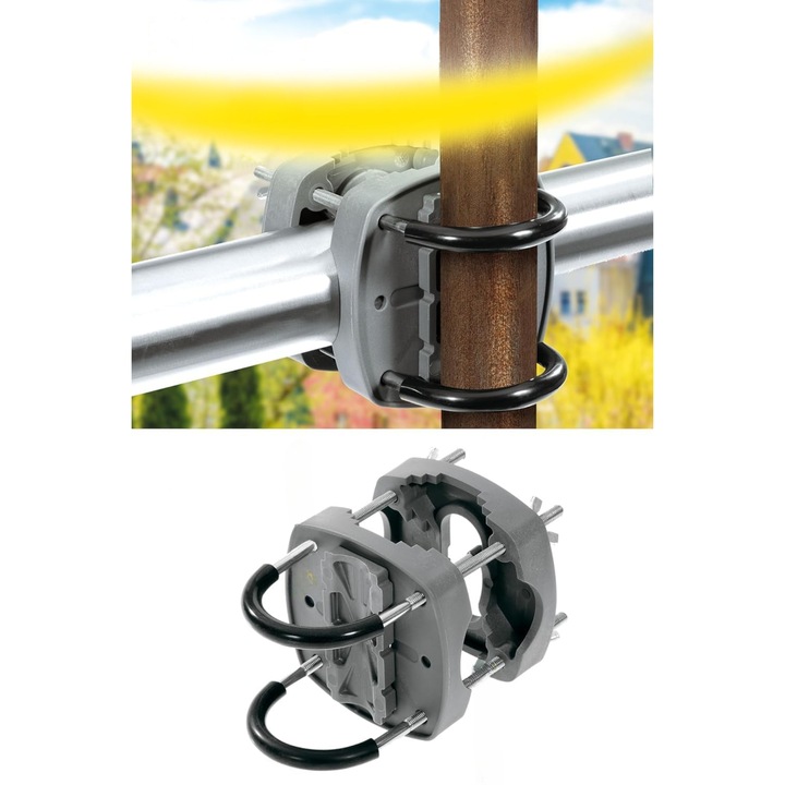 Uchwyt na FLAGĘ Parasol Balkonowy do Poręczy na Balustradę BEZ WIERCENIA