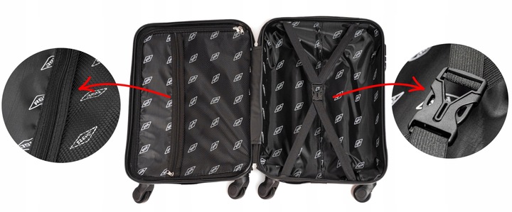 RGL MAŁA M WALIZKA KABINOWA NA KÓŁKACH PODRÓŻNA TORBA ABS