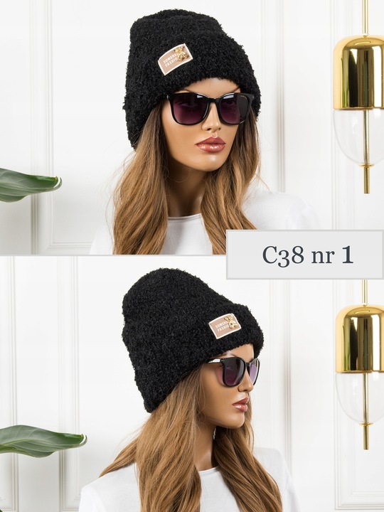 MODNA CZAPKA BEANIE ZIMOWA Damska MŁODZIEŻOWA CIEPŁA