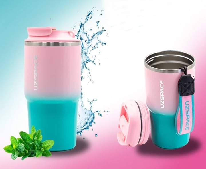 Kubek termiczny na kawę herbatę do samochodu szczelny wygodny 580 ml Termos