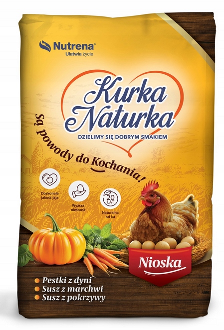 KURKA NATURKA SYPKA PASZA DLA KUR NIOSKA NUTRENA 25kg