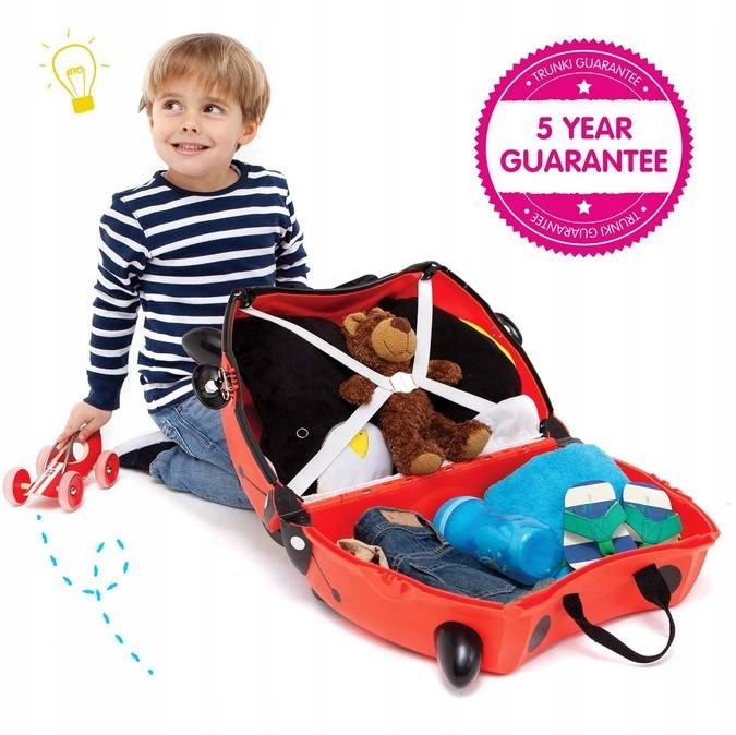 Walizka Trunki dla dzieci jeździk do ciągnięcia