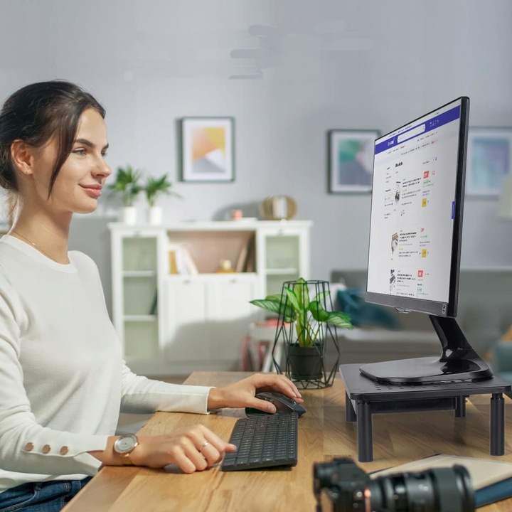 PODSTAWKA POD MONITOR DRUKARKE LAPTOPA Z SZUFLADĄ