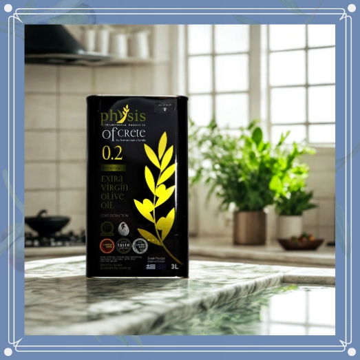 Nagradzana świeża Grecka oliwa z oliwek 0,2% - 3 L data aż do 01/2027