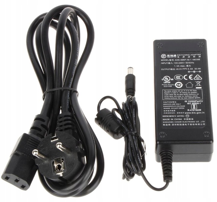 Switch POE 4x PoE 2x LAN do 4 kamer IP HIKVISION 45W 10/100Mbps