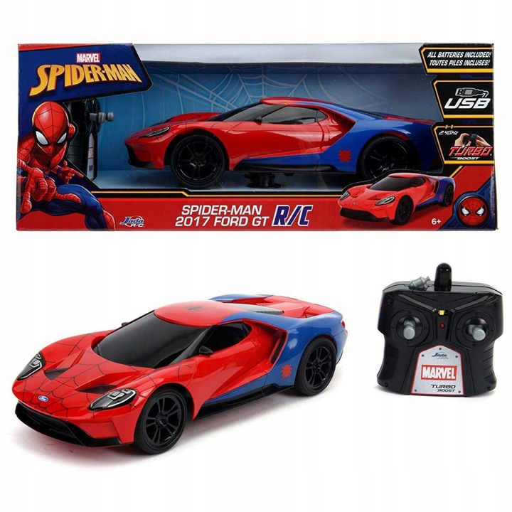 Spider-Man 2017 Ford GT Radio Control Samochód Zdalnie Sterowany RC