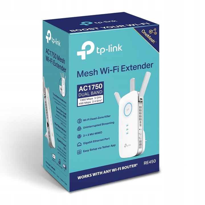 Wzmacniacz sieci TP-LINK RE450