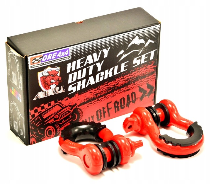 2x SZEKLA STALOWA Omega 3/4 CALA WLL 4T 4x4 Offroad Zmota