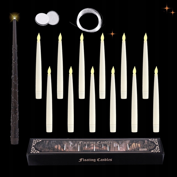 12pcs Halloween Decorations, Floating Candles Led