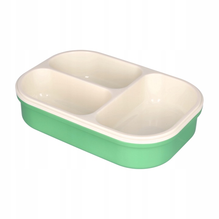 LUNCH BOX ŚNIADANIÓWKA LUNCHBOX 3 PRZEGRÓDKI SZTUĆCE POJEMNIK BOX DO SZKOŁY