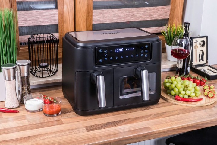 PIEKARNIK FRYTKOWNICA BEZTŁUSZCZOWA 2 KOSZE 8L/2500W 4 URZĄDZENIA W 1