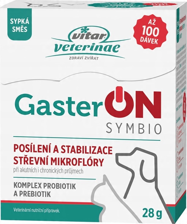 VITAR Veterinae GasterON SYMBIO - probiotyki i prebiotyki - aż 100 dawek