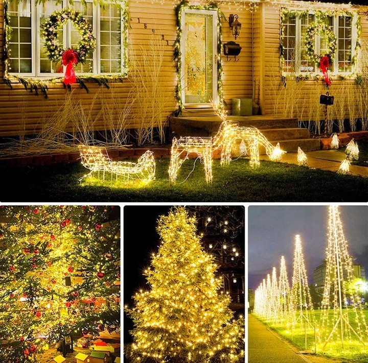 Lampki druciki mikro 400LED 40 METRÓW + programator