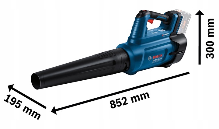 DMUCHAWA DO LIŚCI Bosch AKUMULATOROWA GBL 18V-750 MOCNA BiTurbo !