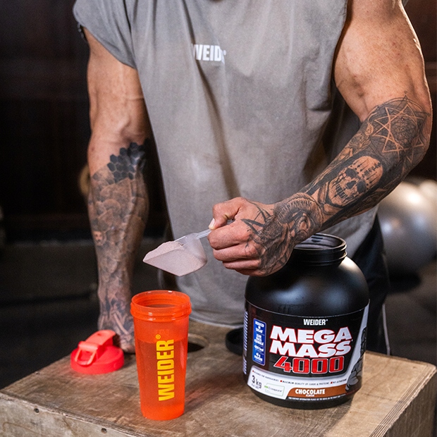 WEIDER MEGA MASS 4000 3kg GAINER CZEKOLADA MASA BIAŁKO WĘGLOWODANY