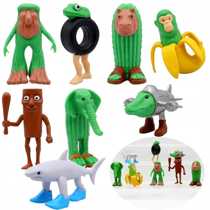 Zestaw figurek FIGUREK BRAINROT Tung Tung Tung Sahur AI Tralala 3D 8 SZT