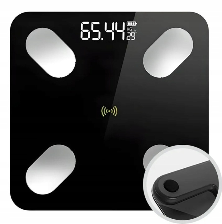 Waga Łazienkowa 180kg Bluetooth Elektroniczna BT Inteligentna