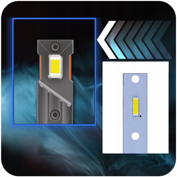 Żarówki Retrofit LED H7 CSP 120W 28000LM MOCNE CANBUS