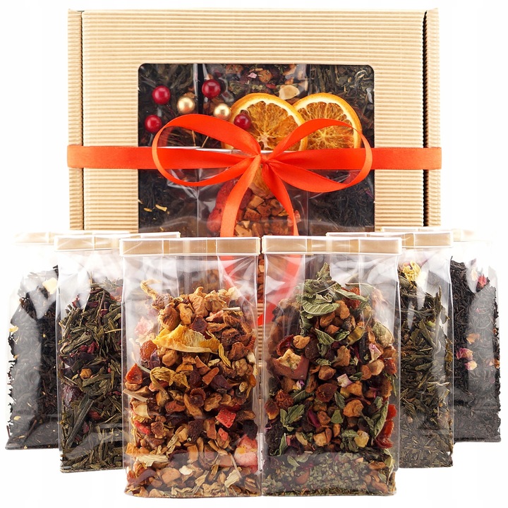 Zestaw Prezentowy, Kosz Herbat Mix na Urodziny dla Mamy, Nauczyciela