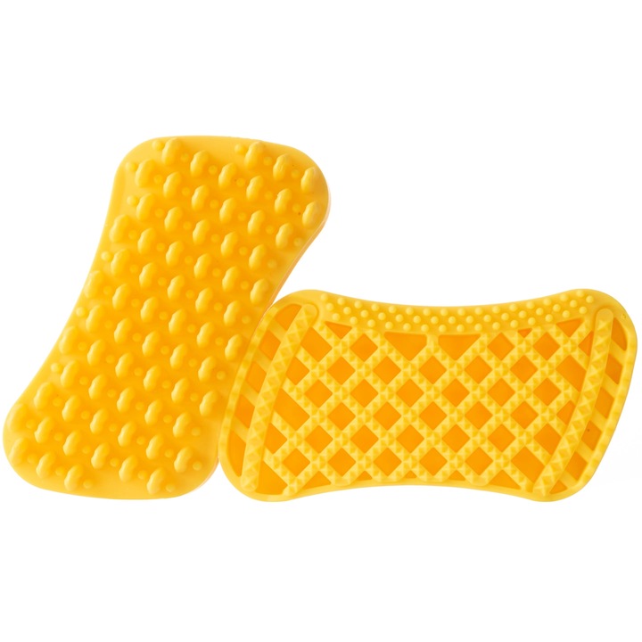 Szczotka dla psa Pet+Me Medium Silicone Yellow
