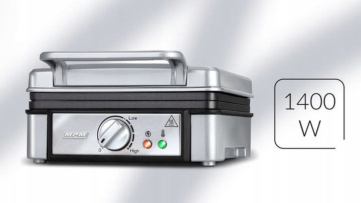 GOFROWNICA MPM DUŻA MOC 1400W 2 GOFRY NON-STICK