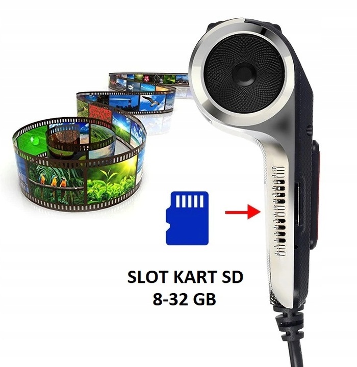 REJESTRATOR JAZDY DO RADIA USB ADAS ANDROID 1280P