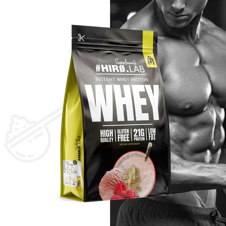 Białko koncentrat serwatkowe WPC 750 g Instant Whey Czekolada Malina hiro