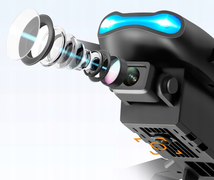 DRON e99 PRO 2x KAMERA 4K ZAWIS 200M UNIKANIE PRZESZKÓD WIFI TORBA PILOT