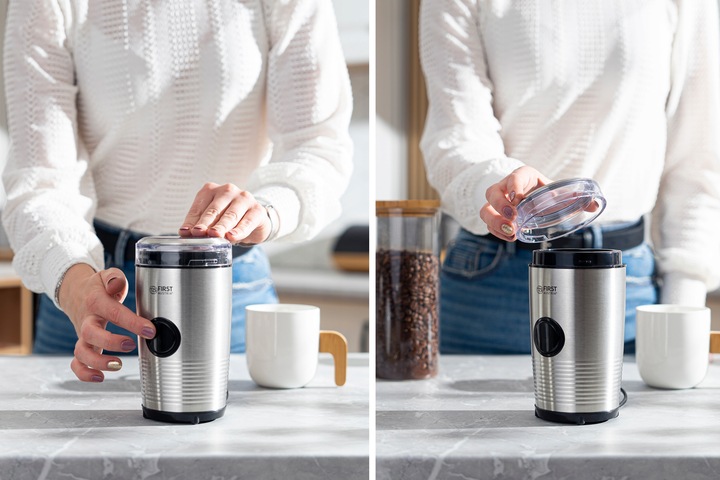 Młynek do kawy STAL NIERDZEWNA First Austria