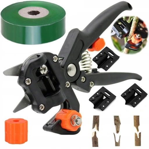 ZESTAW SEKATOR NOŻYCE NOŻYCZKI OGRODOWE DO SZCZEPIEŃ OKULIZACJI DRZEW ETUI