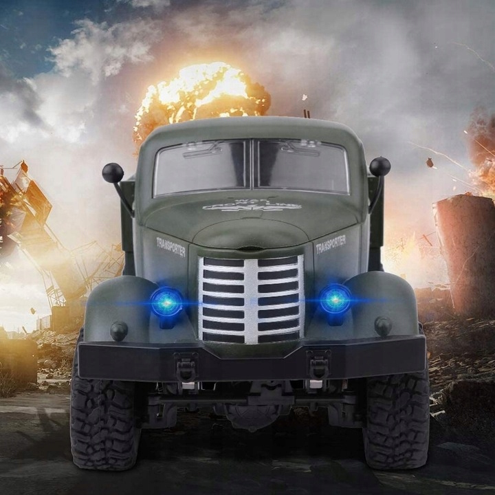 Zdalnie Sterowane Auto, Wojskowy Transporter Ciężarówka Wojskowa