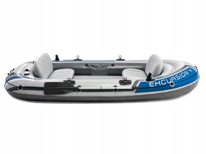 Ponton Wędkarski Excursion 4 os. Intex Pompka + Wiosła 68324 MODEL 2025