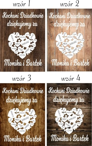 PODZIĘKOWANIE DLA DZIADKÓW PREZENT DLA BABCI DZIADKA RAMKA XXL 30X40 DUŻA