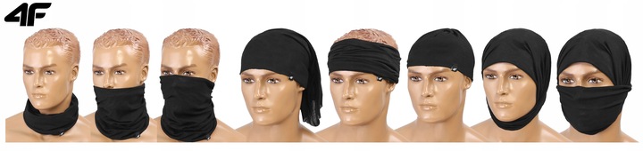 4F KOMPLET CZAPKA MĘSKA DAMSKA + KOMIN CHUSTA SZAL JESIENNY ZIMOWY KZ09