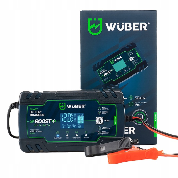 ŁADOWARKA PROSTOWNIK AKUMULATORÓW MIKROPROCESOROWY SAMOCHODOWY 12V/24V MCU