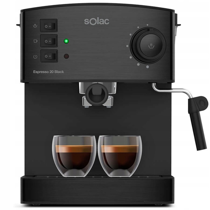 SOLAC KOLBOWY CIŚNIENIOWY EKSPRES DO KAWY AUTOMATYCZNY 20 BAR