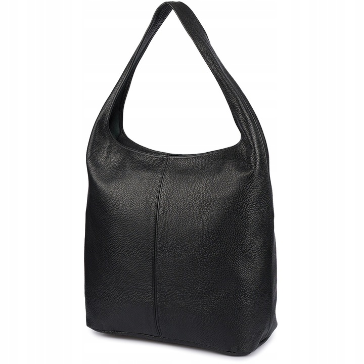 Torebka skórzana damska duża A4 shopperka klasyczna na ramię włoska skóra