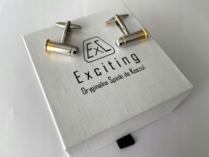 Spinki do mankietów EXC Naboje dla Żołnierza Wojaka Policjanta Myśliwego