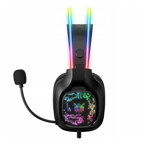 ONIKUMA SŁUCHAWKI GAMINGOWE X22 DLA GRACZY DO GRANIA Z MIKROFONEM RGB LED