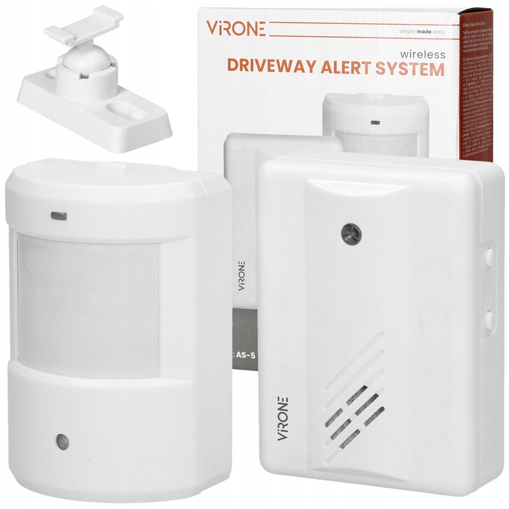 ALARM BEZPRZEWODOWY CZUJNIK RUCHU SYGNALIZATOR WEJŚCIA DO SKLEPU NA BATERIE