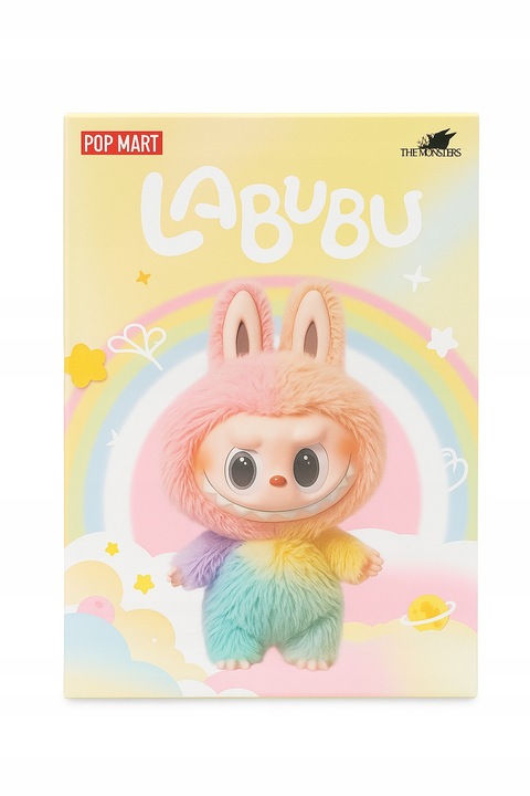 MASKOTKA LALKA LALECZKA BRELOK FIGURKA PLUSZAK Secret LABUBU tęczowy