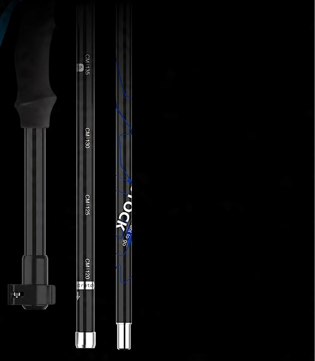 KIJE TREKKINGOWE SKŁADANE REGULOWANE KIJKI W GÓRY TURYSTYCZNE NORDIC WALKIN