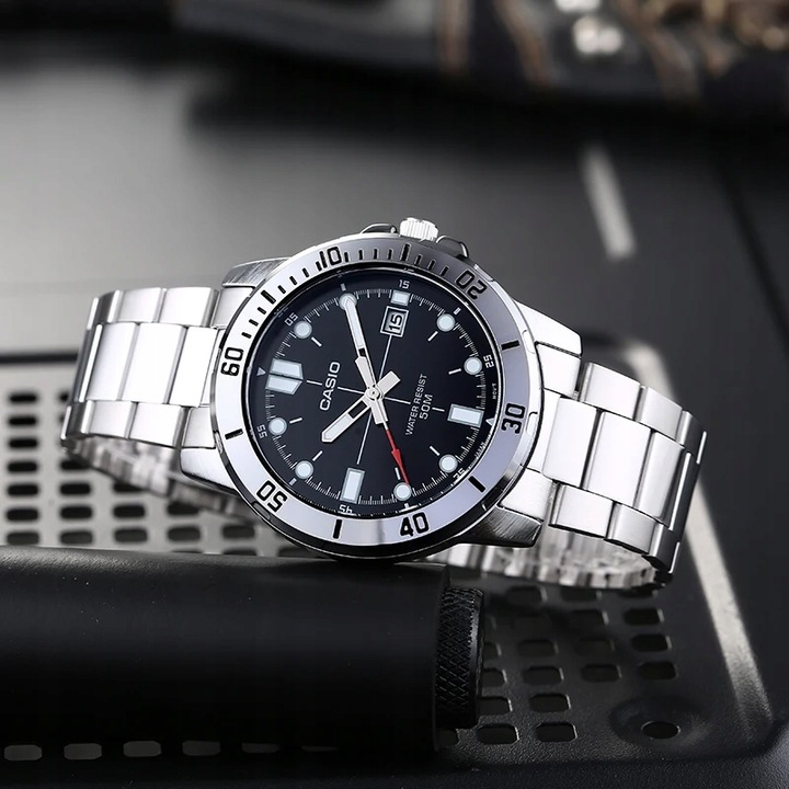 ZEGAREK MĘSKI CASIO MTP-VD01D-1EV + BOX +GRAWER