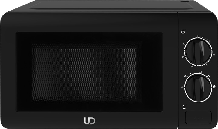 CZARNA KUCHENKA MIKROFALOWA MIKROFALÓWKA MIKROFALA UD TIMER 700W 20l LITRÓW