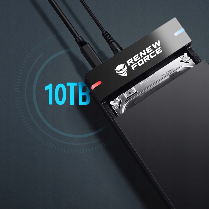 Obudowa Dysku 3.5' Kieszeń SATA I II III HDD USB 3.0 Super Speed do 5Gb/s