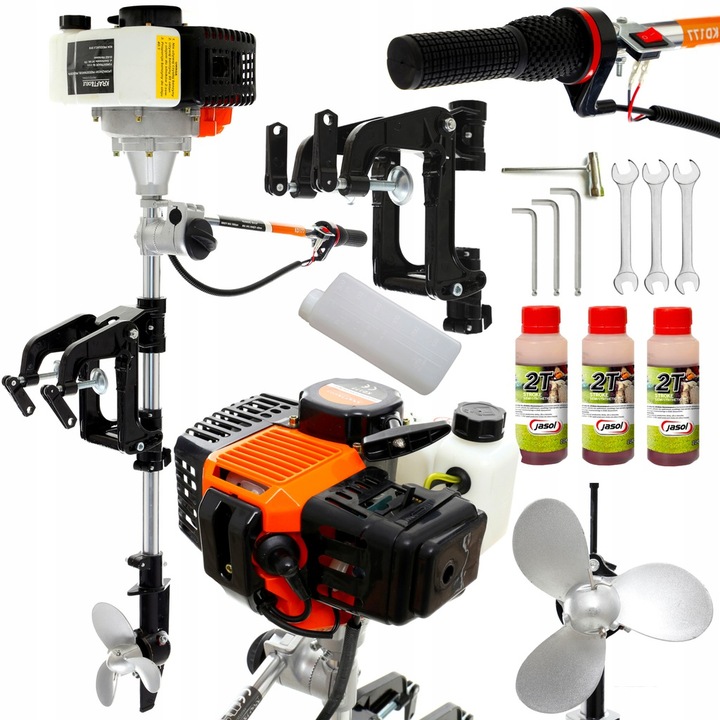 SILNIK ZABURTOWY SPALINOWY 5.8KM DO ŁÓDKI PONTONU OLEJE