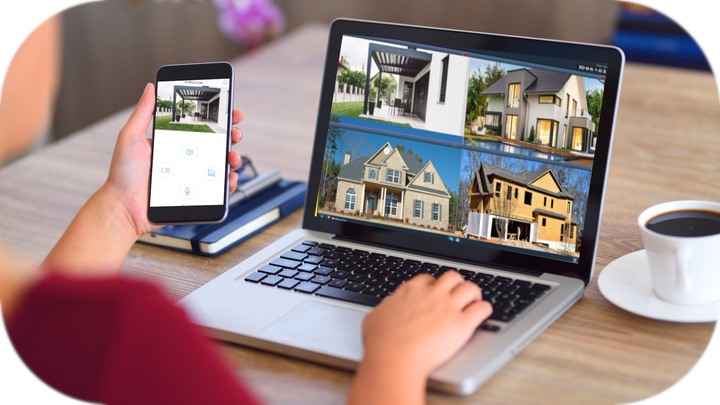 Kamera WiFi IP SMART Zewnętrzna Obrotowa 5MPx 5MP Czarna Metalowa Obudowa