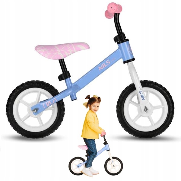 dziewczęcy rower rowerek biegowy bez pedałów Odporne koła do 25kg REGULACJA