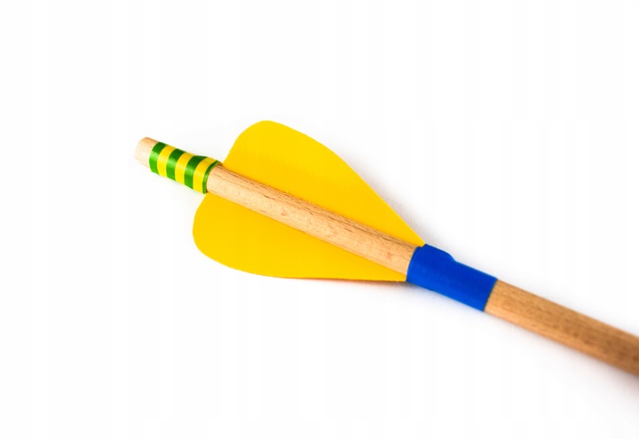 ŁUK DREWNIANY 115cm KOŁCZAN 10 STRZAŁ TARCZE ZESTAW ŁUCZNICZY BRĄZOWY